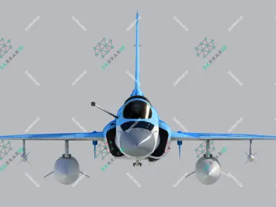 JF-17 Thunder Myanmar Realistic Rigged Model Low-poly 3D model