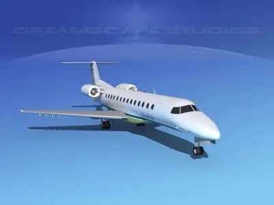 Embraer ERJ-135 Louisville Jet 3D model