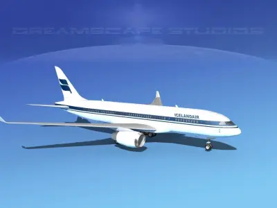 Boeing 787-8 Icelandair 3D model