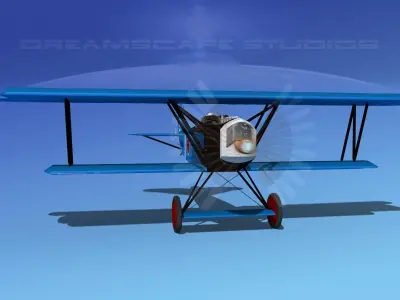 Fokker D-VII V13 Japan 3D model