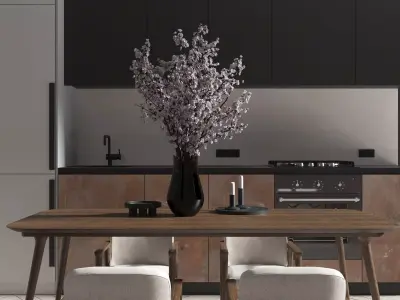  kitchen in modern style 3D model purchase