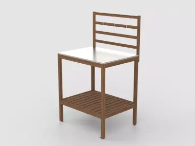 Kitchen Unit Low-poly 3D model