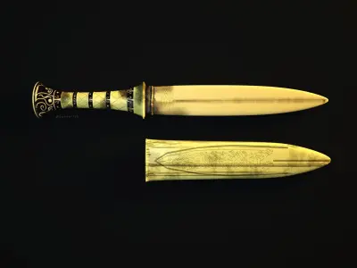 Tutankamon dagger 3D model