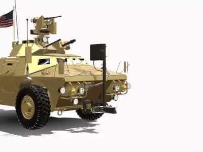 M117 GUARDIAO 4X4 Low-poly 3D model
