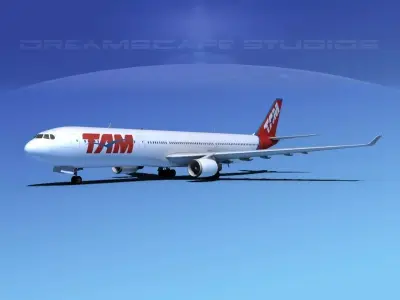 Airbus A330-300 TAM 3D model