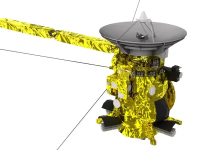 Cassini Huygens Low-poly 3D model