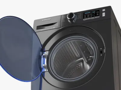 Inox Samsung WW6800 Washer 3D model
