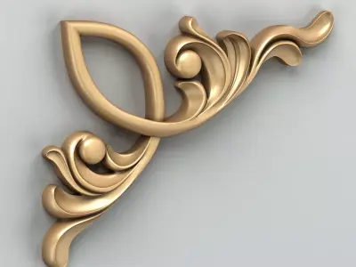 Corner decor 018 Free 3D model