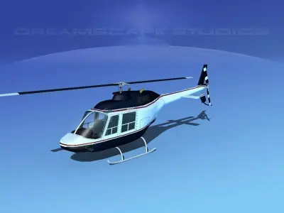 Bell 206 JetRanger V19 3D model