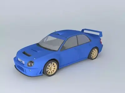 Subaru Impreza GD WRC 2001 Free 3D model