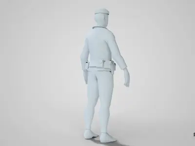 Lowpoly Male Base Mesh Low-poly 3D model