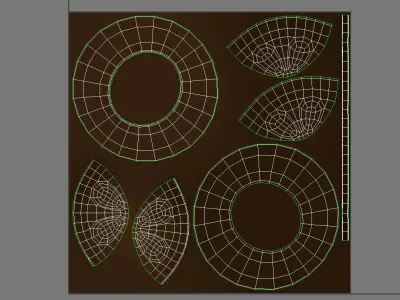 Drill Sergeant Hat  Low-poly 3D model