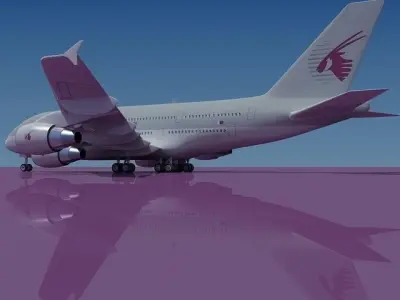 Qatar Airways Model 3D model