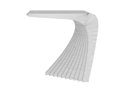 Woodbang Touchey parametric side table - bedside night oak wood Free 3D model