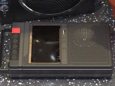 Electronic Cassette Deck Recorder 3D model