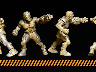 Transhumans 3D print model