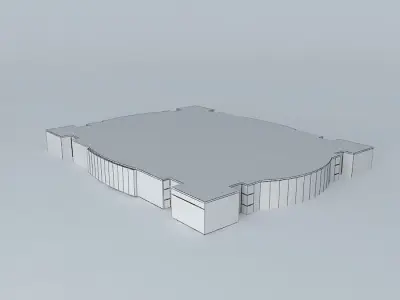 modern office interior 3D model