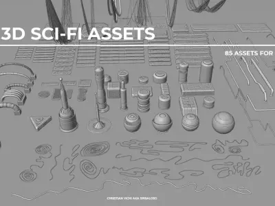 Free sci-fi assets Free 3D model