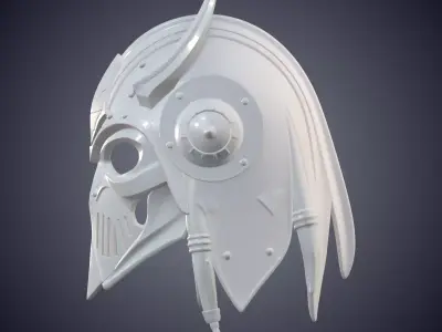 Horned Warrior Helmet PM-887 3D print model