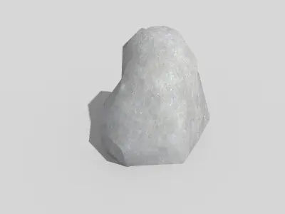 low poly rock Low-poly 3D model