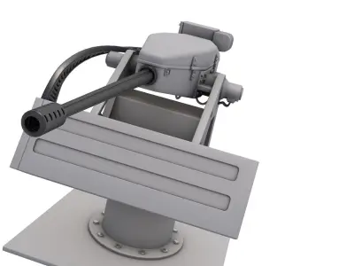 Oerlikon Searanger Naval Gun 3D model