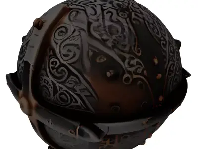 Ornate Medieval Fantasy Orb 3D model