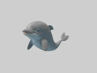 Babydolphin Model 1 Low-poly 3D model