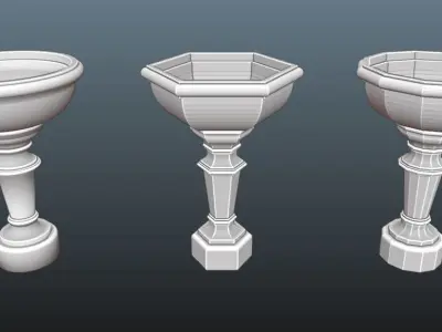 Fountain begin Free 3D model