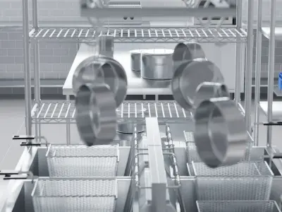 Commercial Kitchen 3D Model 3D model