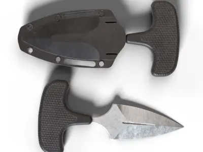 Cold Steel Safe Maker Dagger Low-poly 3D model