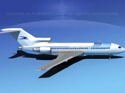 Boeing 727-100 Aerolineas Argentinas 2 3D model