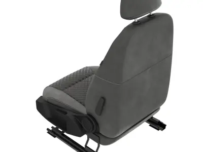 Car seat 3D model
