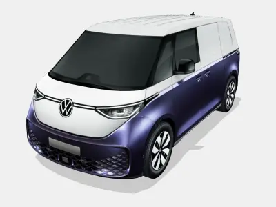 Volkswagen ID Buzz cargo 2023 Low-poly 3D model
