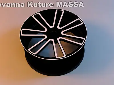 Car Rim-Wheel pack Low-poly 3D model