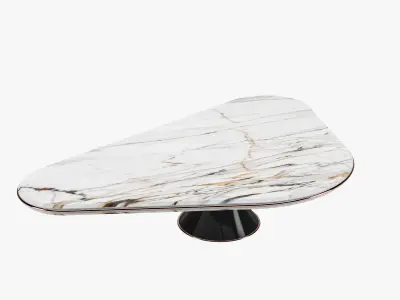 Center table modern triangle shape 3D model