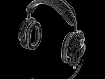 Pilot Headset 3D model
