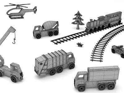 Kids toys 2 3D model