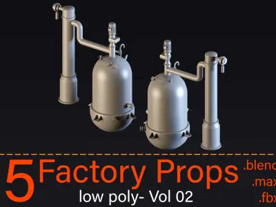 5 Factory props- Vol 02 3D model