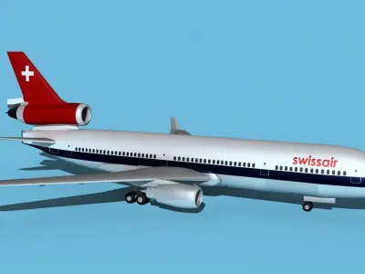 McDonnell Douglas MD-11 Swiss Air 3D model