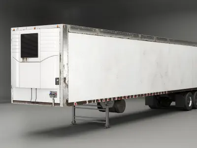 Generic Semi Truck Sleeper and Trailers Collection 3D model