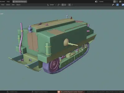 Shneider CA TANK BASE MESH  Low-poly 3D model