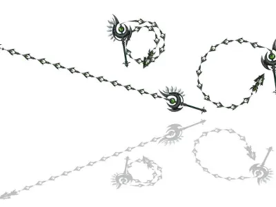 Royal Guard Whip Low-poly 3D model