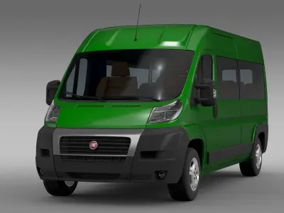 Fiat Ducato Maxi Bus L4H2 2006-2014 3D model