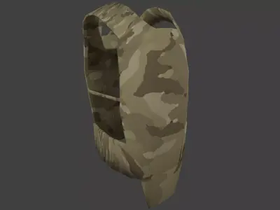 Ballistic Vest Free low-poly 3D model