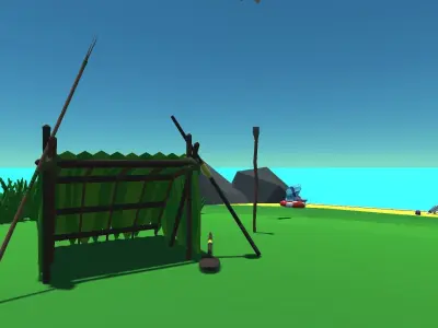 9t5 Low Poly Desert Island Low-poly 3D model