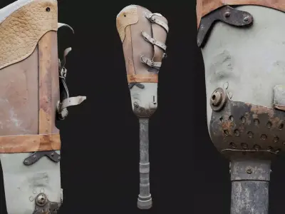 Prosthesis Prototype Old Low-poly 3D model