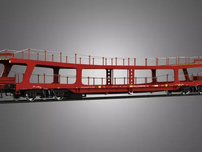 Car Carrier Wagon 3D model