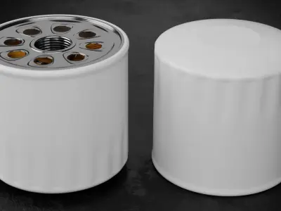 Car Filter Type C 3D model