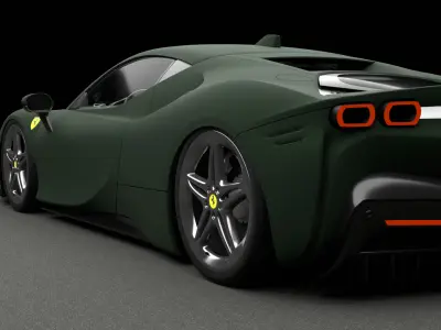 Ferrari SF90 Stradale Military 3D model
