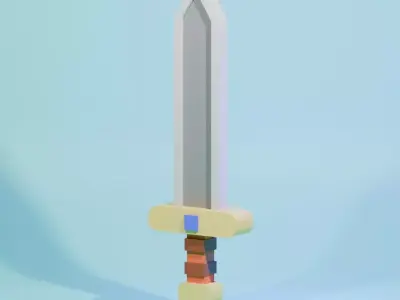 Block Sword Free 3D model
